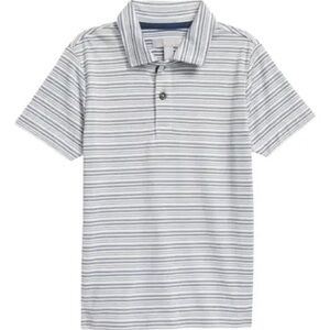 Nordstrom Kids Performance Stripe Polo Size 3